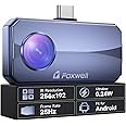 FOXWELL RT100 Thermal Camera for Android (USB-C) Smartphones, 256x192 Super IR Resolution Thermal Imaging Camera, 25Hz Frame Rate Anti-Reflective Thermal Imager for Home HVAC Inspection (not for iOS)