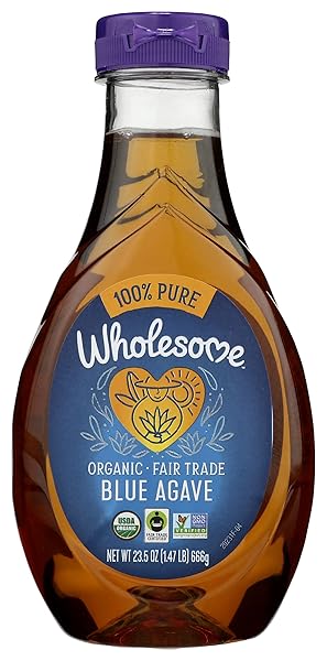 WHOLESOME SWEETENERS, ORGANIC LIGHT BLUE AGAVE, 23.5 OZ