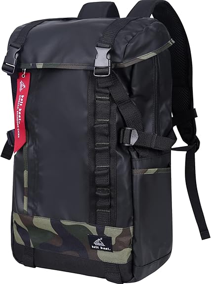 Amazon Co Jp Bolt Boat リュックサック メンズ ビジネスリュック ラップトップバックパック スクエアリュック大容量 全面耐水 B4 通勤 修学 旅行 大きめ スクエア 15 6インチ Pc収納 Bag004 カモフラ シューズ バッグ