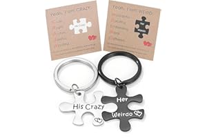 THEMEROL Valentines Day Gifts for Him Her Couples Gifts for Boyfriend Girlfriend Easter Stuffers Teenage Men Matching Keychains Jewelry Birthday Husband Wife Anniversary Fathers Day Christmas Stocking