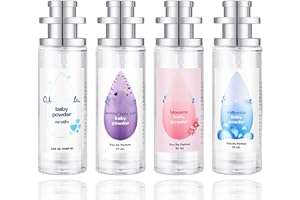puyode Elyven Baby Powder Perfume, An Eau De Parfum, Elyven Baby-Soft Perfume Spray, 35ml (Pcs, 4Pcs,Mix)