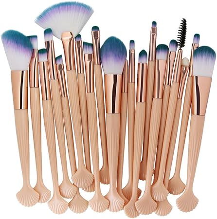 Amazon メイクブラシ 人気 Kohore かわいい 人魚姫 メイクブラシ 安い 化粧筆 携帯 柔らかい 1本 メイクアップブラシ 可愛い コスメブラシ 収納便利 化粧ブラシセット メイクブラシ 高級繊維毛 フェイスブラシ パウダー プロ用 初心者 日常メークアップ パーティー 旅行