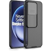 Nillkin for OnePlus 15 Case with Slide Camera Cover | Full Camera Protection | Shockproof Protective | Thin Slim Fit | Translucent Black