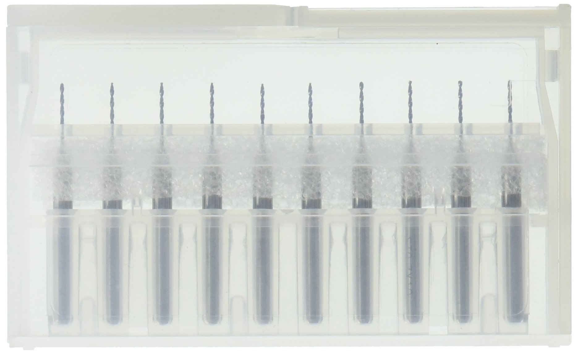 uxcell 10pcs 0.7mm Tip Spiral Flute Tungsten Carbide Micro PCB Drill Bits