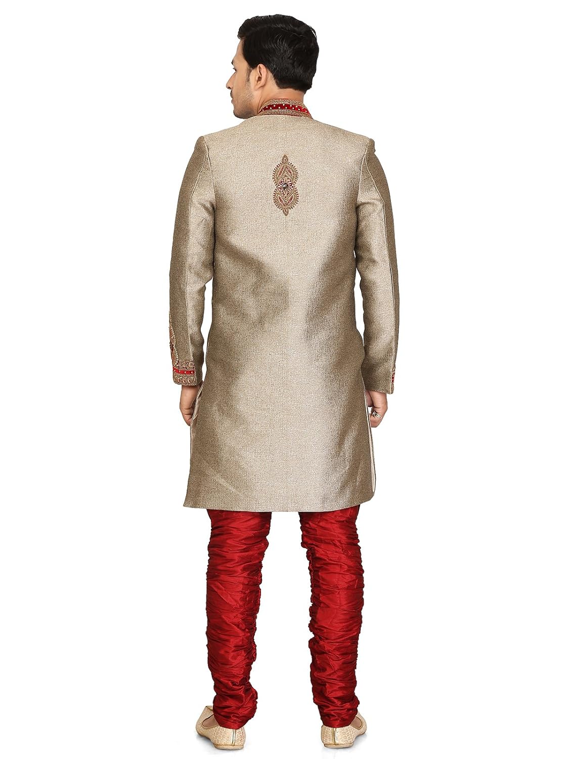 a.b.c. garments golden jute brijesh sherwani for men
