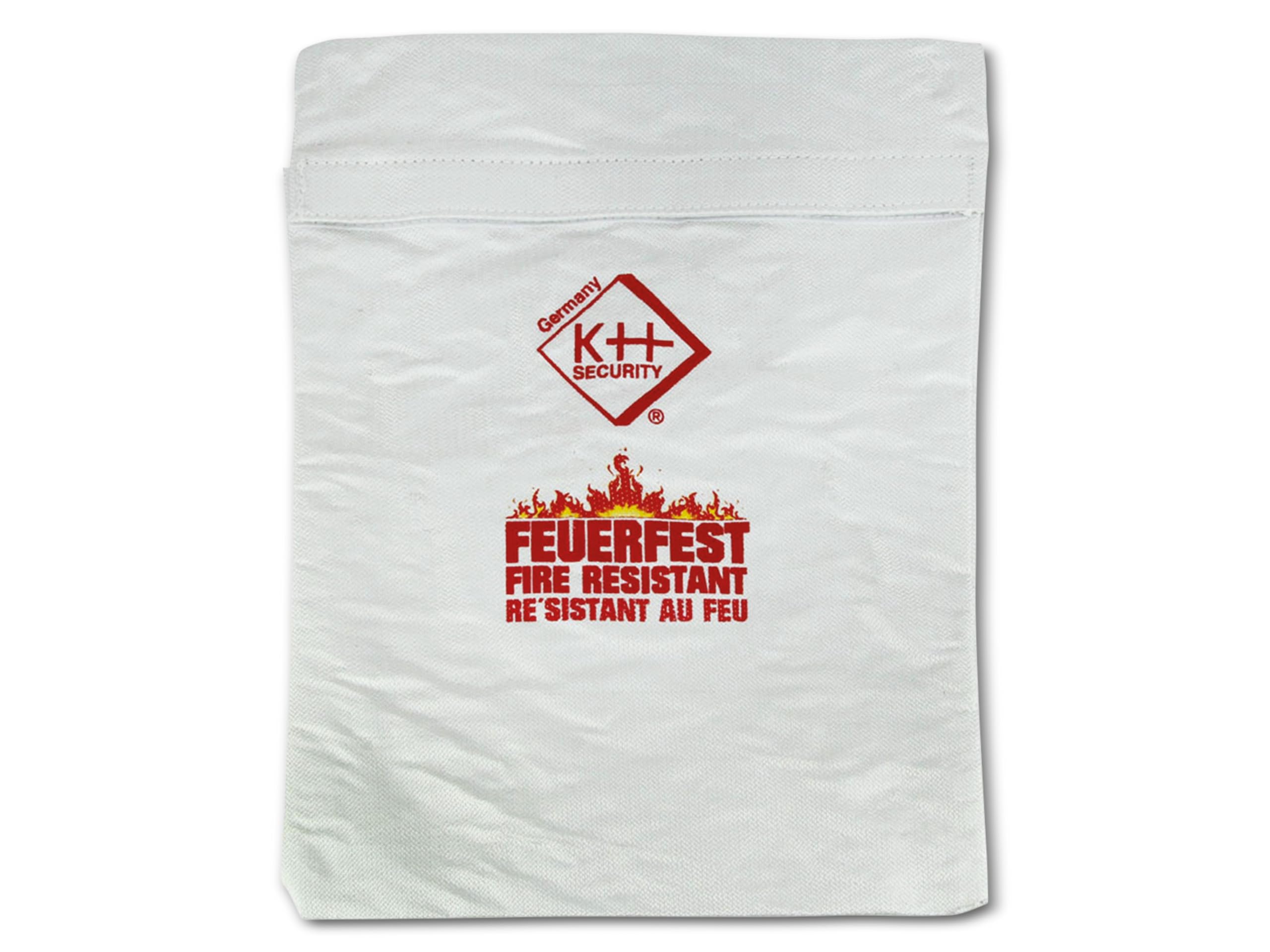 kh security 290148 Fireproof Document Wallet White