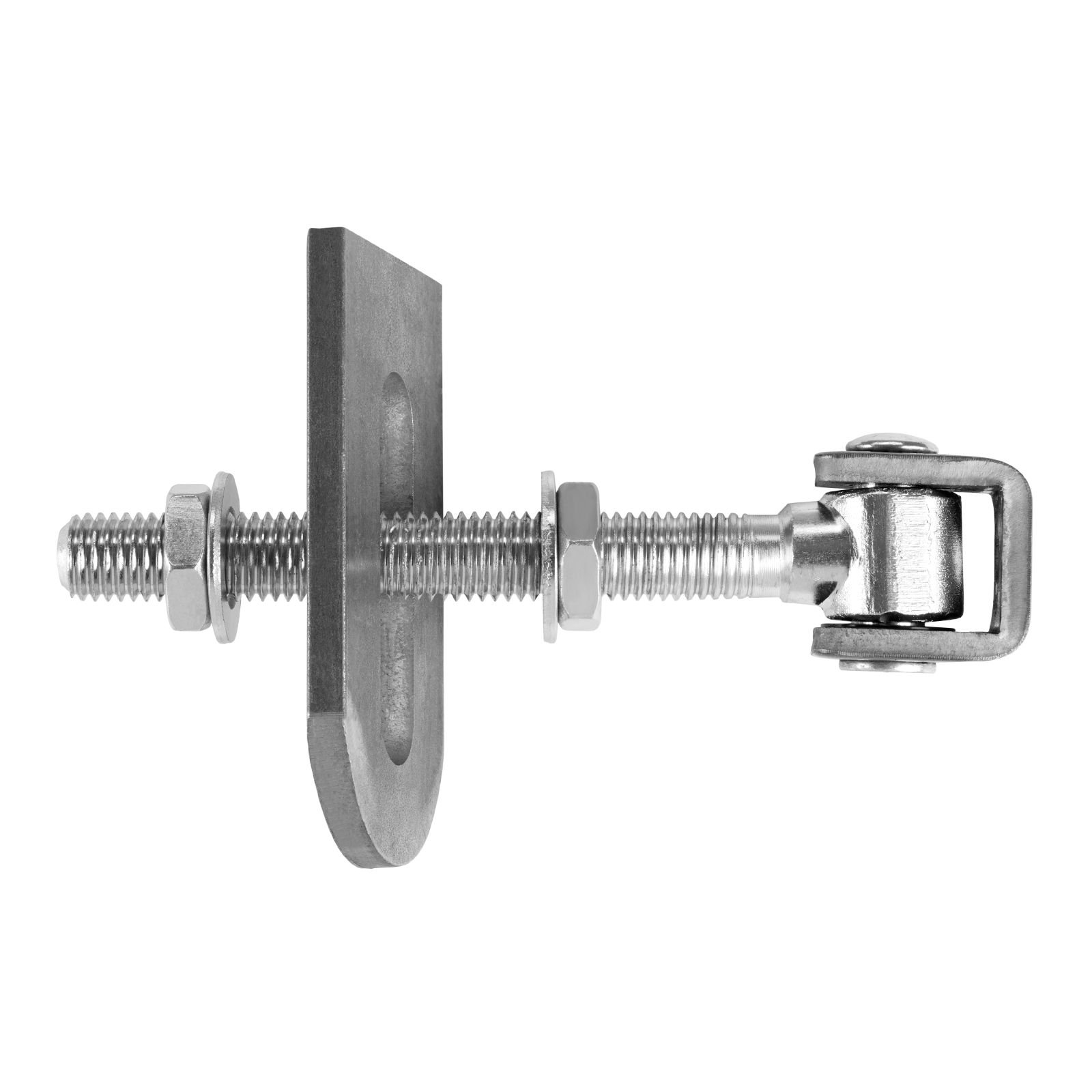 2 x SO-TOOLS® Gate Hinge M18 U 185 mm with Weld-On Tab Adjustable Gate Rod Weld-On Hinge Construction Hinge