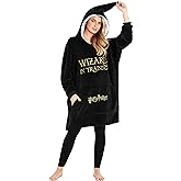 Harry Potter Oversized Blanket Hoodie Gifts for Women, Men, Adults Teens, Fleece Wearable Blanket with Hood and Pocket