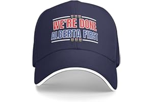 We're Done Alberta First Hat Alberta Separation Independence Hat America 51st State Cap for Men Women (Navy Blue) - a163