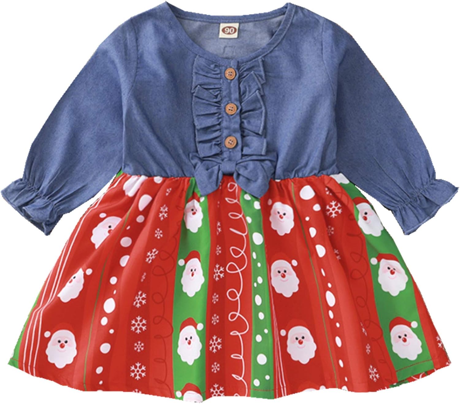 christmas denim outfit