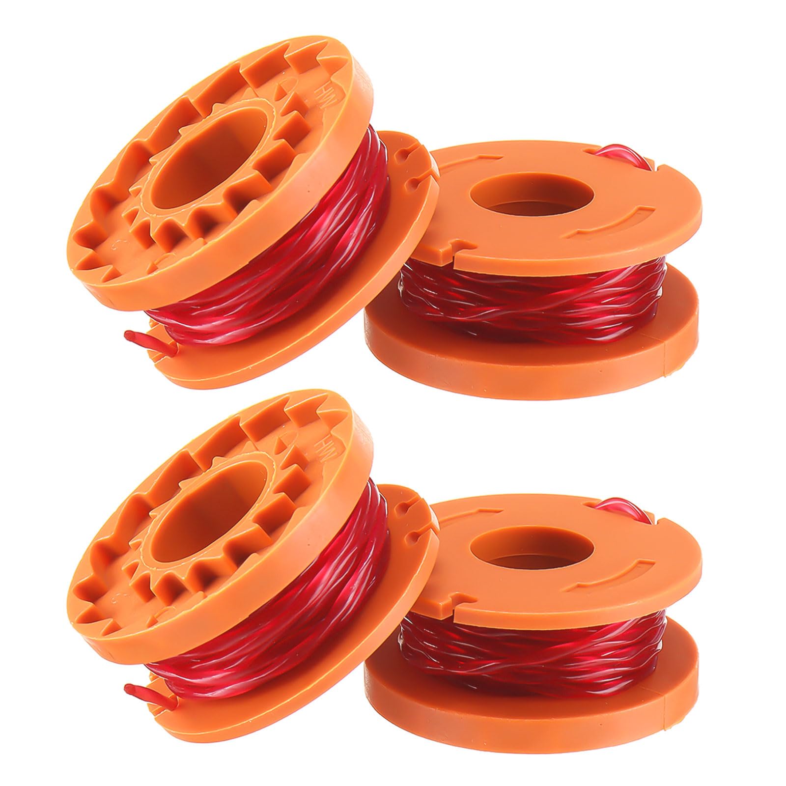 Moeckearla Worx Strimmer Spool,4PCS Replacement Strimmer Spool with 1.65mm 10ft McGregor Strimmer Spool and Lines, Compatible Models for Worx