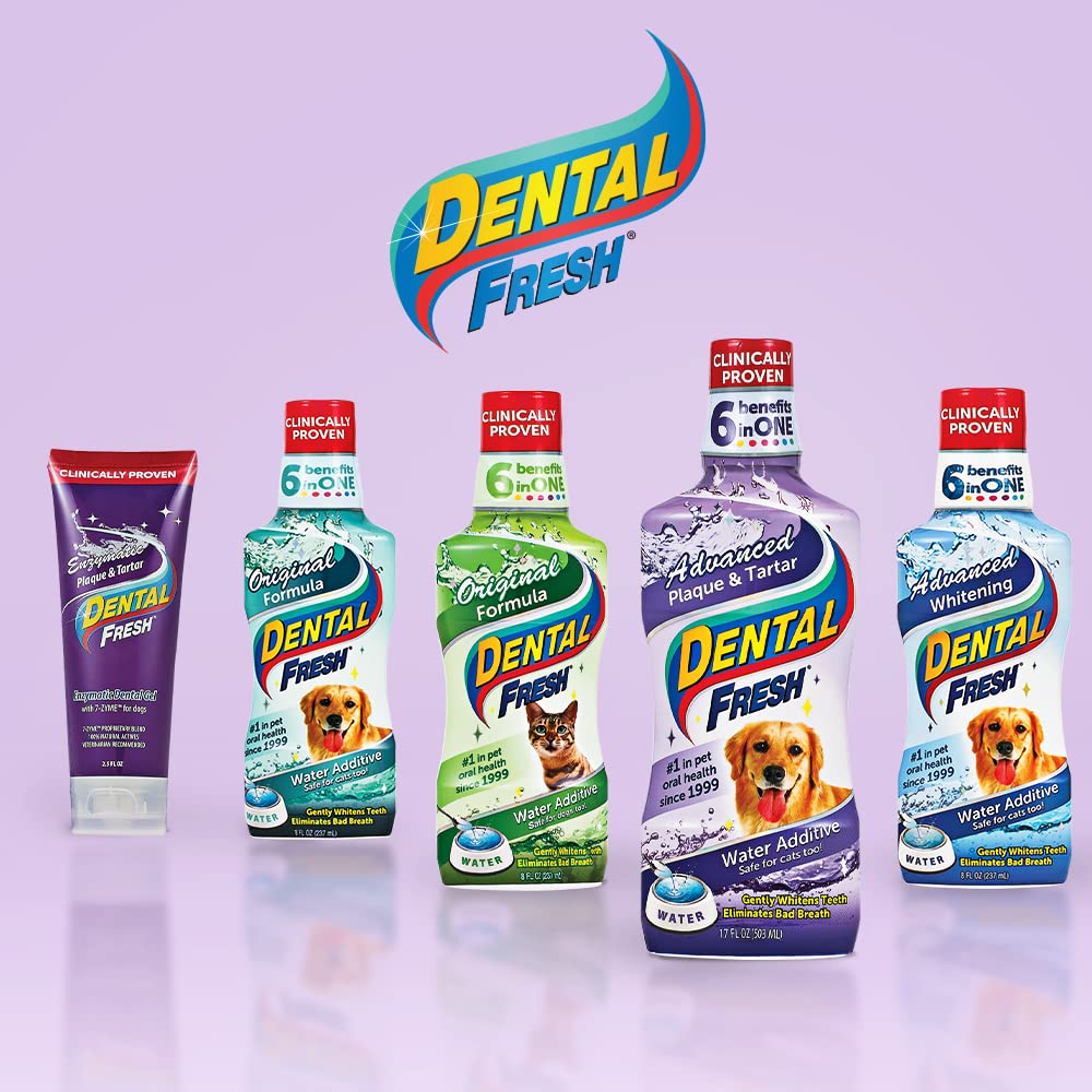 Dental Fresh Advanced Plaque and Tartar Water Additive, 32oz Dog