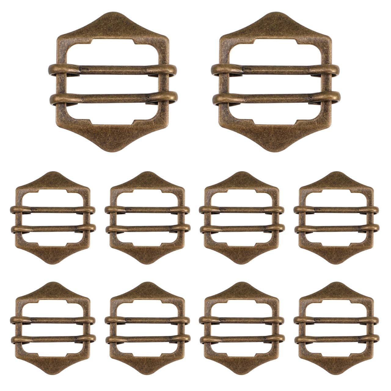 Tofficu Sun-Shaped Adjustable Metal Buckle 1.26 Inch for Waistcoat Vest Belt Buckles Clothing Decor Slide Buckle Accessory for Jackets Coats