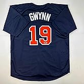 Facsimile Autographed Tony Gwynn San Diego Blue Reprint Laser Auto Baseball Jersey Size Men's XL