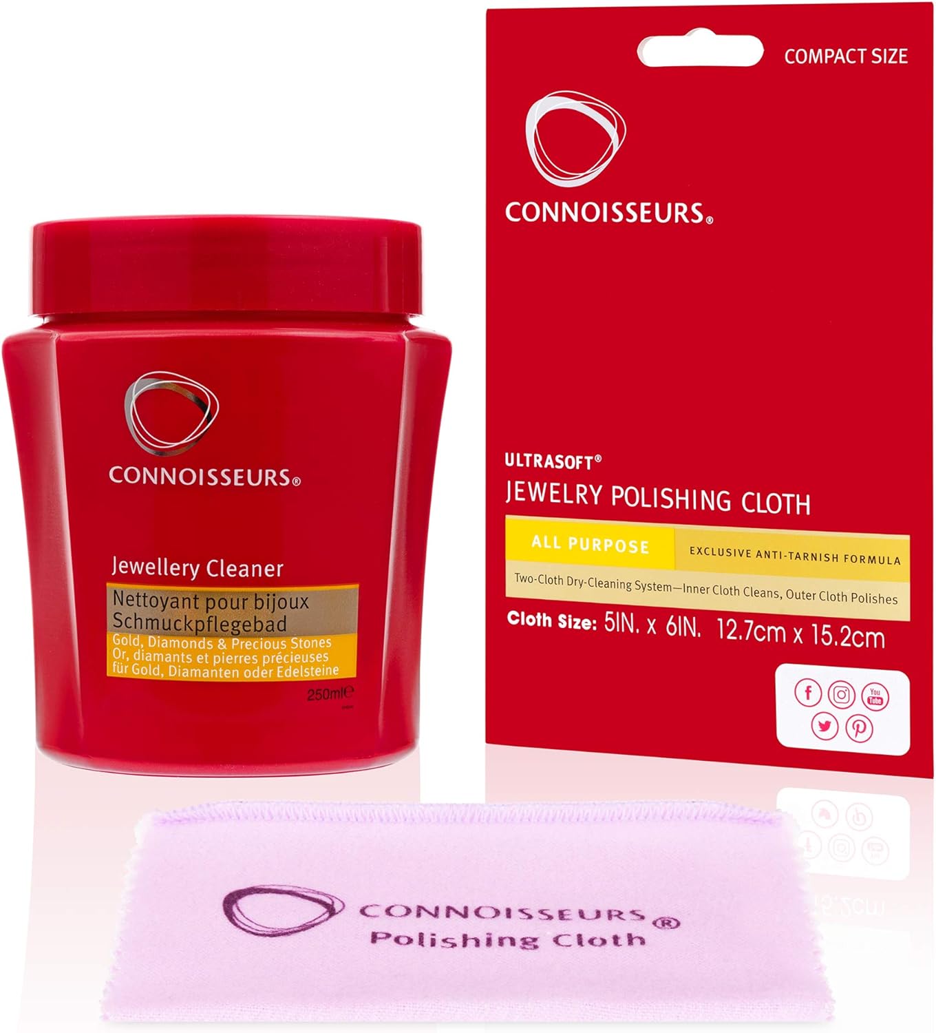 Connoisseurs Precious Jewellery Cleaner Kit Gold Diamond Platinum