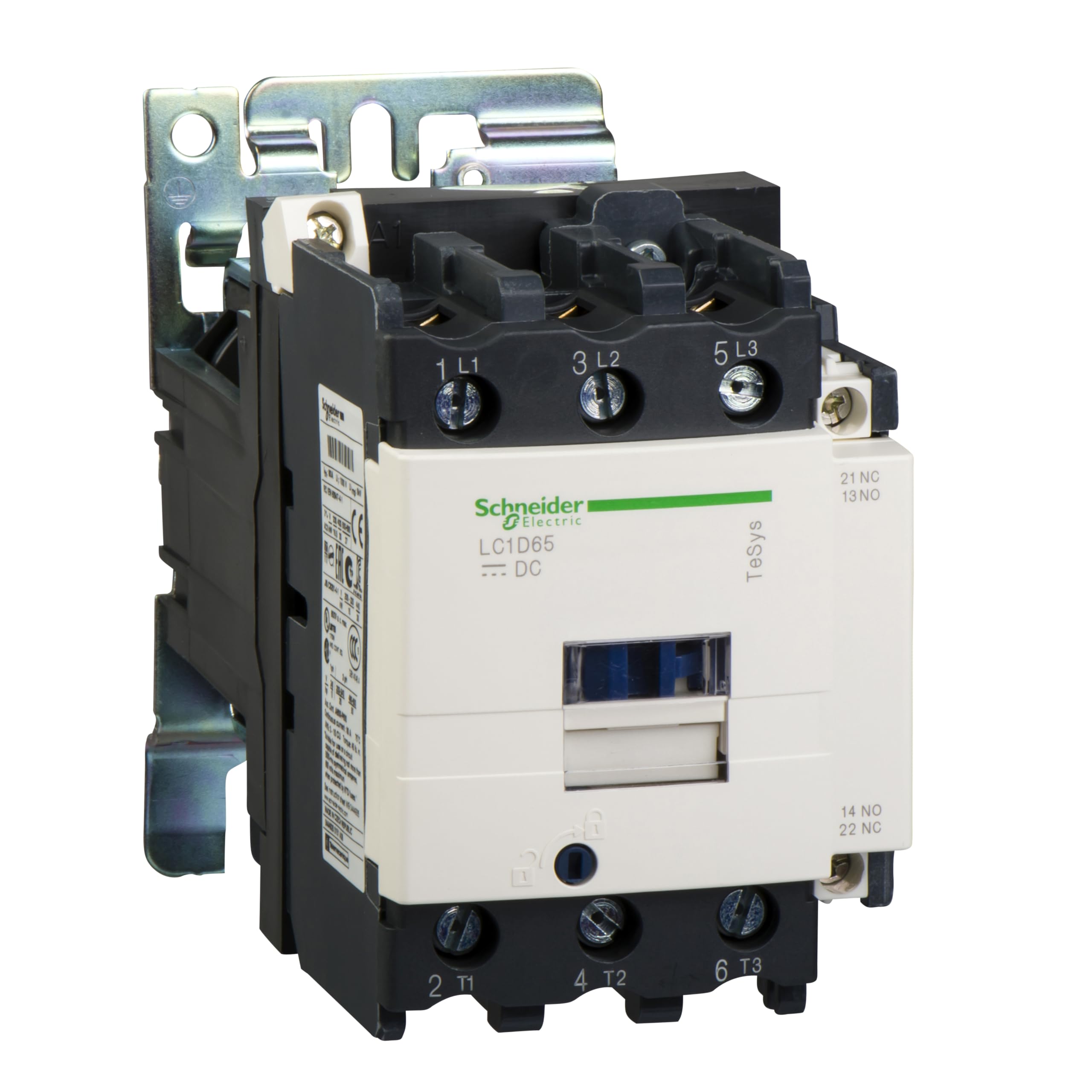 Schneider Electric TeSys D contactor - 3P(3 NO) - AC-3 - = 440 V 80 A - 24 V DC standard coil