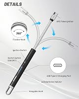 VEHHE 2 Pack Rechargeable Lighter with LED Display 360° Flexible Neck USB view 2