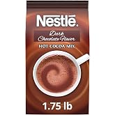 Nestle Hot Chocolate Mix, Dark Chocolate Flavor, 1.75 lb Bulk Bag | Hot cocoa beverage mix; just add hot water; whipper mix; ideal for offices, hospitality and self-serve beverage stations