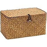 JF Room Aufbewahrungsbox Rattan Korb Aufbewahrungskiste Dekobox