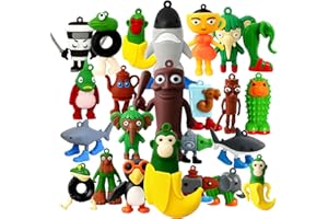 NOVASPORT 24PCS Italian Brainrot Toys, Christmas Stocking Stuffers, Mini Tralalero Tralala & Tung Tung Sahur Meme Figure for Desk Decor/Display, Kids Toys, Funny White Elephant Gifts for Adults, Boys, Girls