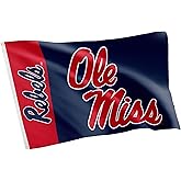 Desert Cactus University of Mississippi Flag Rebels Ole Miss U of M Banners 100% Polyester Indoor Outdoor 3x5 feet Flags (Team Name)