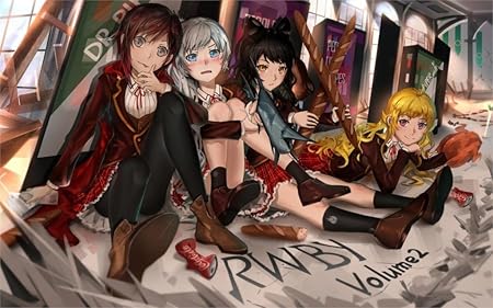 Amazon Com Inlufi Anime Rwby Blake Belladonna Ruby Rose Weiss Schnee x30 Inch Poster Print Posters Prints