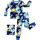 babee Reshinee Bamboo Viscose Toddler Pajamas Boys Girls Baby 12M-8Y Pjs Sets Kids 2pcs Snug fit Long-Sleeve Sleepwear