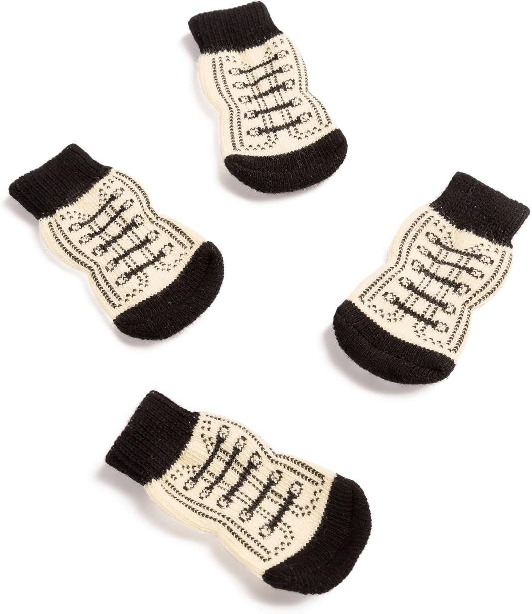 Harfkoko Pet Heroic Anti-Slip Knit Dog Socks&Cat Socks with Rubber Reinforcement, Anti-Slip Knit Dog Paw Protector&Cat Paw Protector for Indoor Wear, Suitable for Small&Medium&Large Dogs&Cats