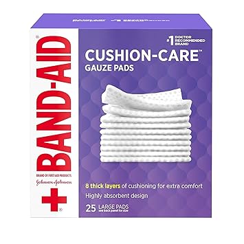 Amazon Com Johnson Johnson Red Cross Gauze Pads 4x4 In 25 Ct Pack Of 2 Beauty