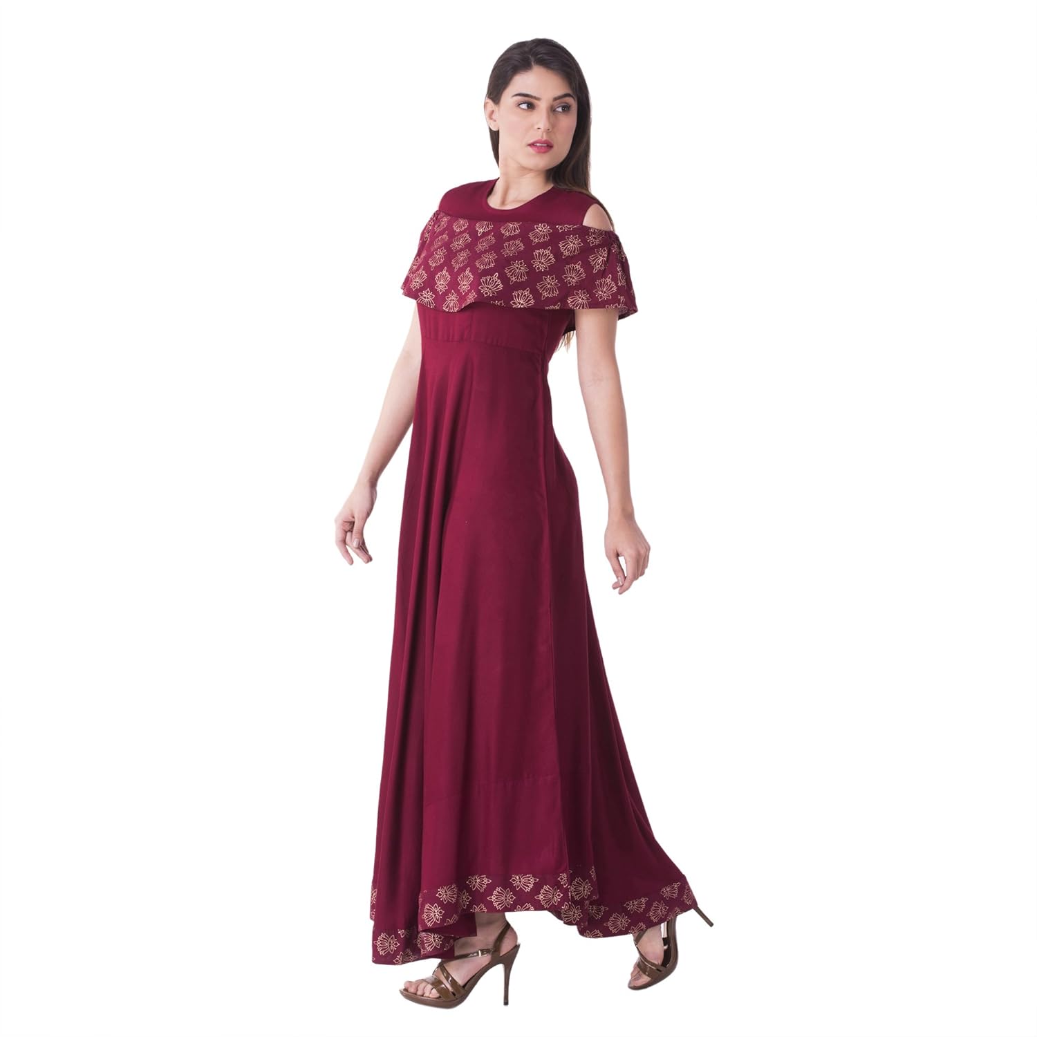 khushal women's rayon gown