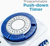Status Timer Switch Mini 24 Hour Mechanical Timer White UK Plug S24HRMINIT6 view 2
