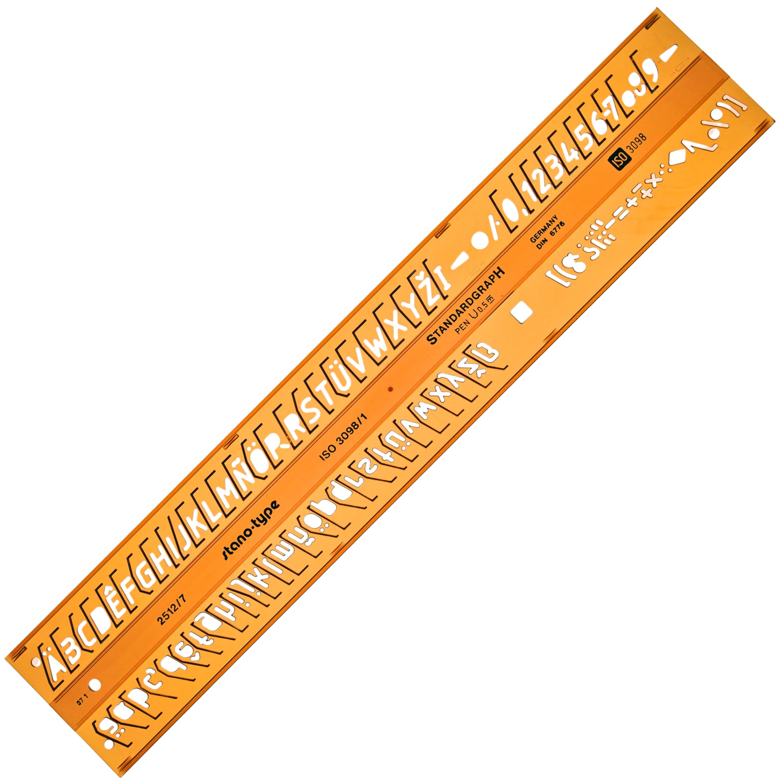 Standardgraph Germany 7mm Italic Lettering Guide Italics Drawing Template Stencil