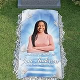 44memory Custom Memorial Grave Blanket Photo