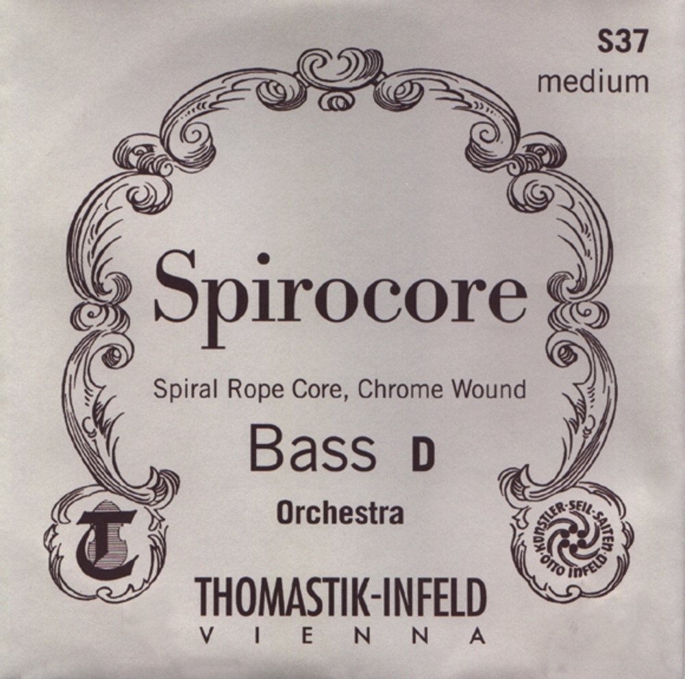Thomastik single string for double bass 1/2 Spirocore - F#/F# string spiral core, chrome wound, solo tuning, medium
