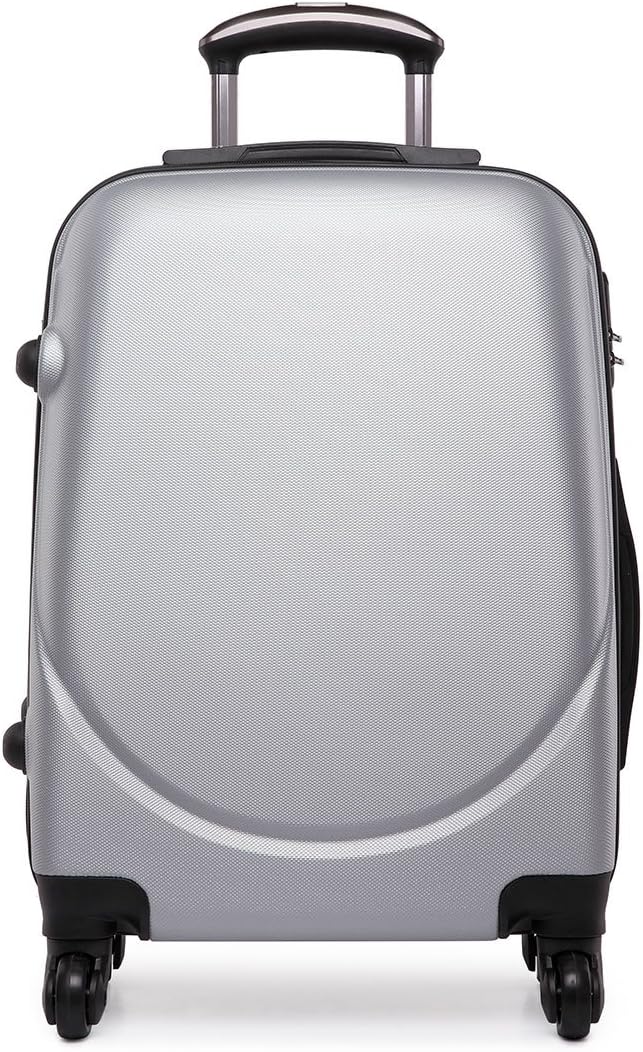 plain white suitcase