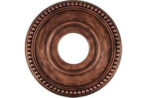 Crapyt Home Lighting Ceiling Medallions Ceiling Fan Medallion for Light Fixtures 12.4"OD x 3.94"ID Bronze