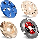 Pomsare Angle Grinder Wood Carving Disc Grinding Wheel, Attachments Wood Cutting Wheel Shaping Disc, Wood Shaper for Angle Gr