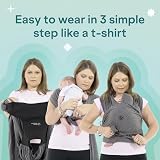 KOALA BABYCARE Koala Babycare Baby Sling Easy to Wear Pink Ergonomic view 3