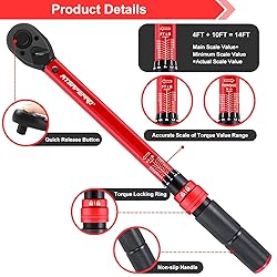 ATsafepro 1/2-Inch Drive Click Torque