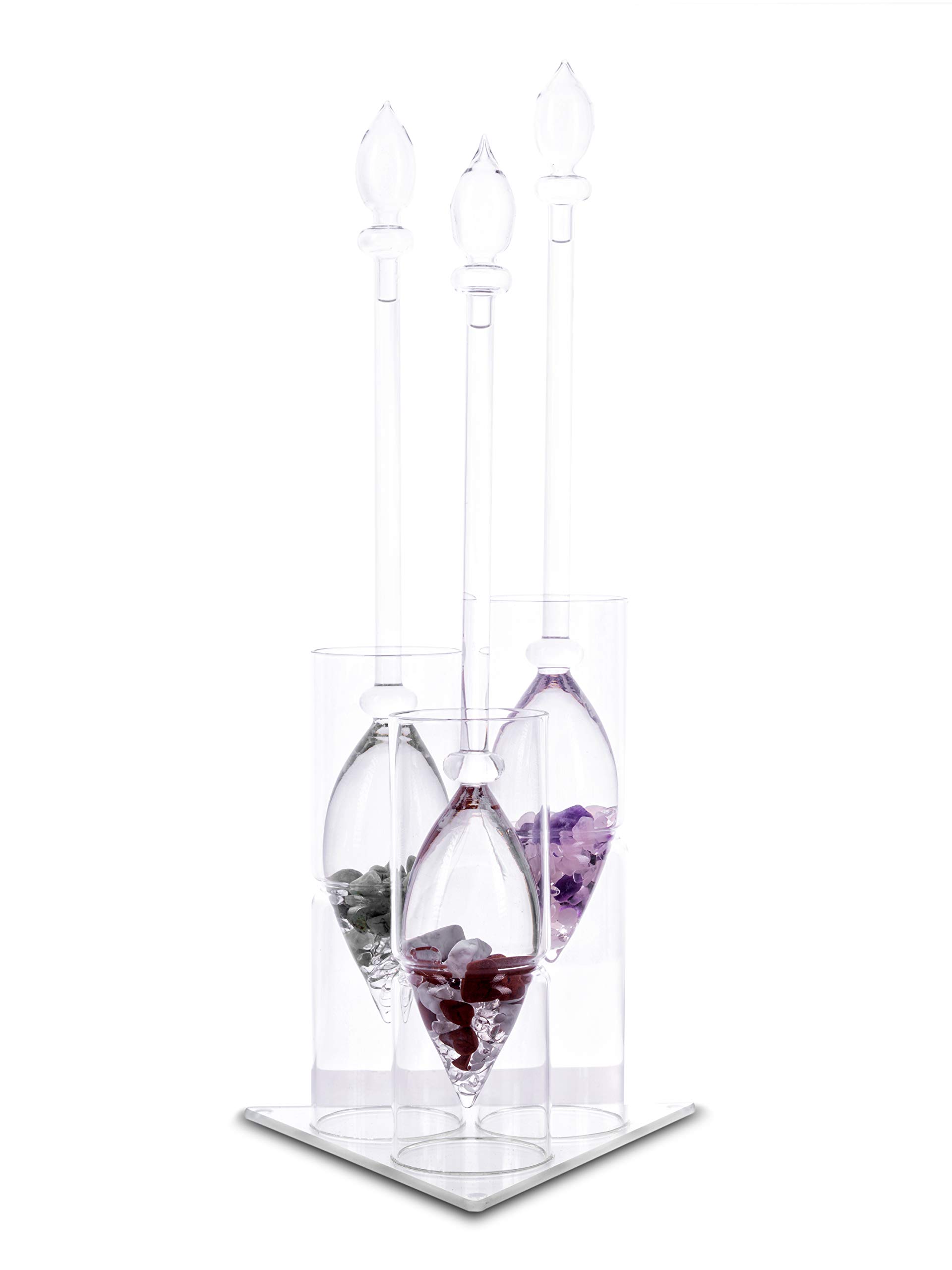 VitaJuwel Display for 3 Gemstone Vials (glass)