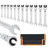 Bonvoisin 8-19mm Ratcheting Wrench Set with Open