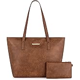 Montana West Tote Bags Vegan Leather Purses and Handbags for Women Top Handle Ladies Shoulder Bags