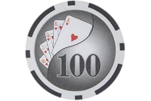 Brybelly Yin Yang Poker Chip Heavyweight 14-gram Clay Composite – Pack of 50