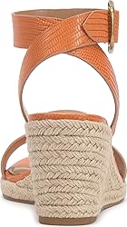 Vince Camuto Women's Felia Wedge Sandal, Mandarino