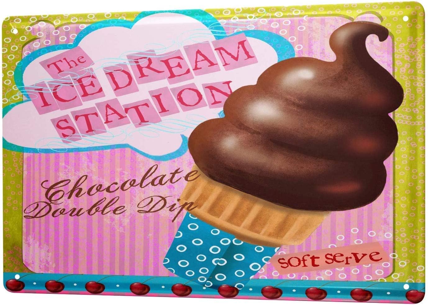 Placa decorativa de metal para cartel de metal con diseño nostálgico