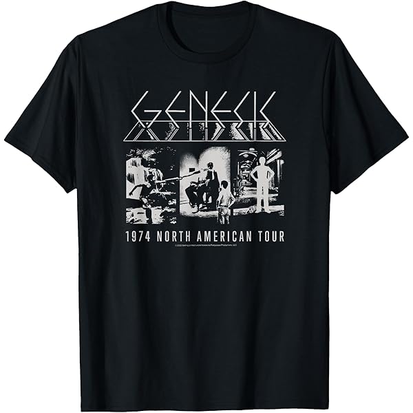 Amazon.com: Genesis Album Collage Turn It On Again 2007 Tour Black