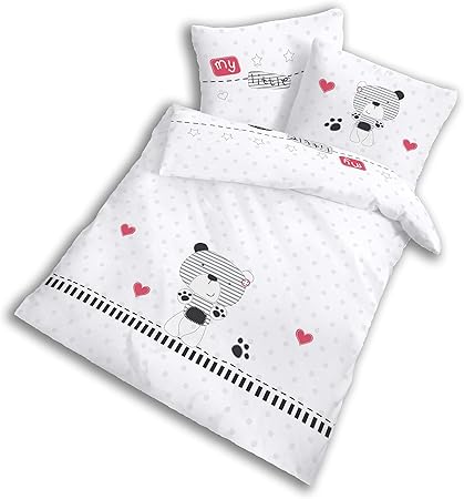 Parure De Lit Pour Bebe Avec Housse De Couette De 40 X 60 Cm Et Housse De Couette De 100 X 135 Cm Amazon Fr Bebes Puericulture