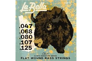 La Bella OSF-5 Olinto Signature Flat Wound Bass 5-String Set 47-125
