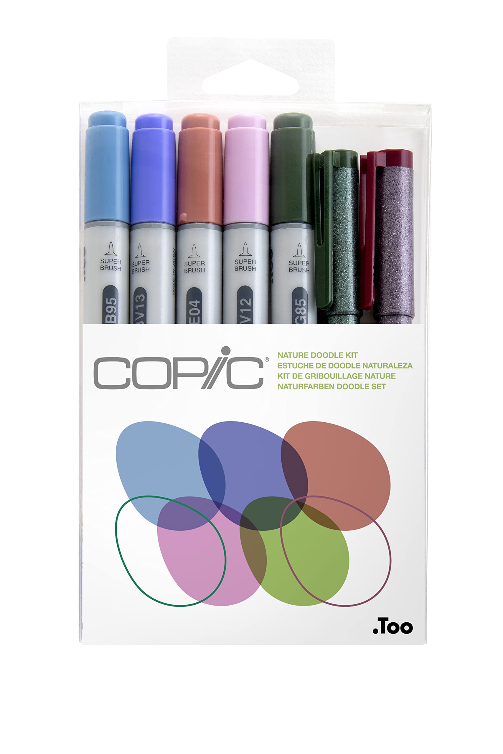 Copic Doodle 22075672, Plastic (Body), Felt or Fibre (Point), No, 7 Units