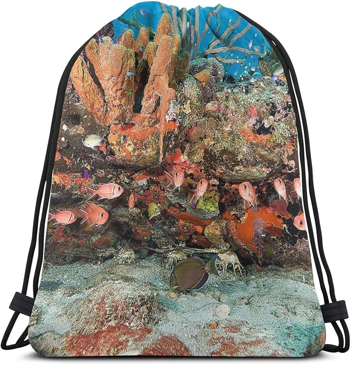 Drawstring bag Marine Life St Kitts Travel Bag Gym Drawstring Backpack
